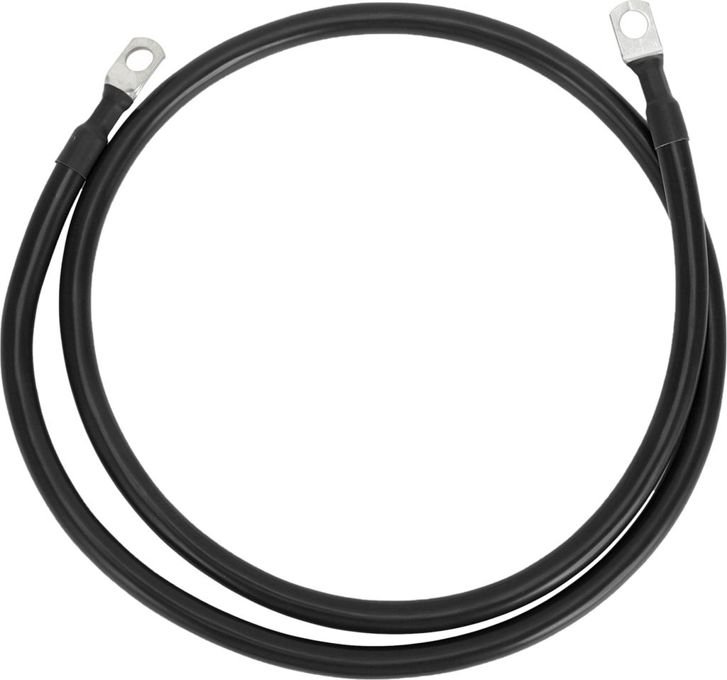 1 Stk. Universal Batterie-Wechselrichter-Kabel 5/16" Lug 3,5FT Batteriekabel 4 AWG Gauge Schwarz Verzinntes Kupfer