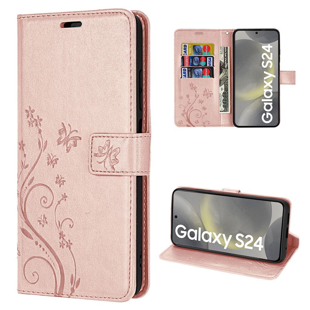 Hülle für Samsung Galaxy S24 Handyhülle Handy Tasche Wallet Produktbild 