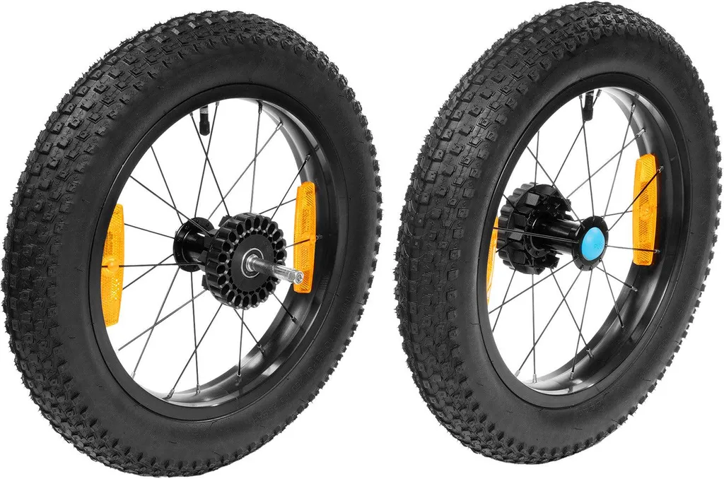 Roues Cube Fat pour remorques doubles - Idéal sable, neige et chemins