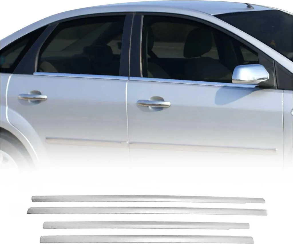 Modanature Finestrini Ford Focus 2004-2013 Acciaio Inox Opaco 4pz
