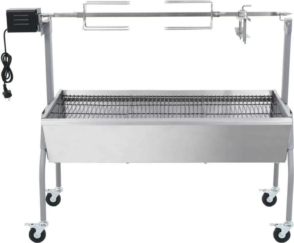Gril à cochon de lait électrique vidaXL avec broche rotative 120cm