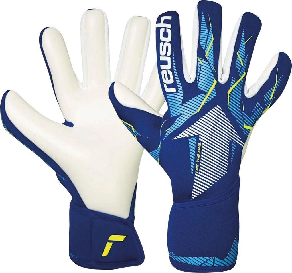 Reusch Torwarthandschuhe Fastgrip Advance mit starkem Grip 4994 sharp blue/white 8.5