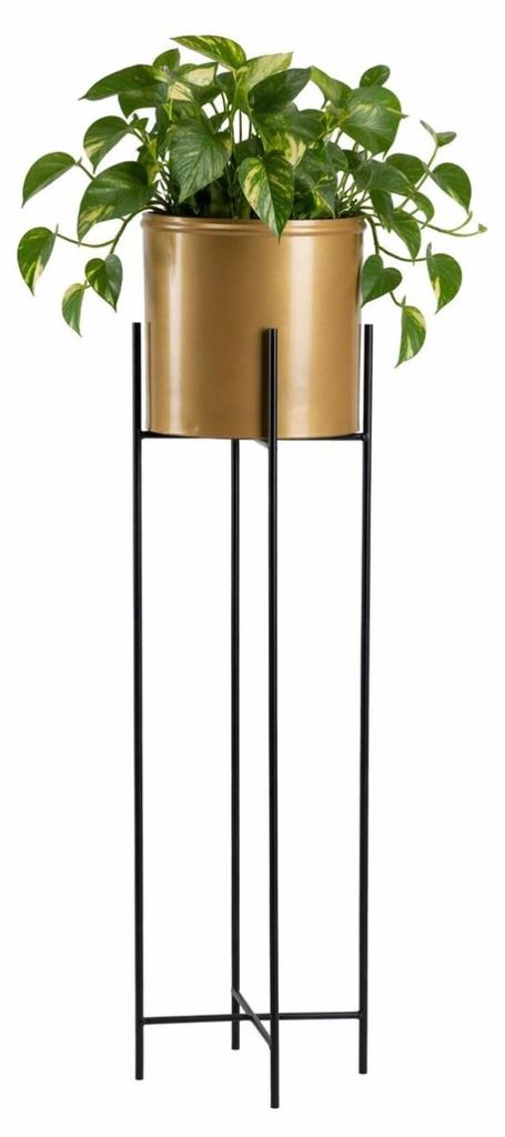 Howhomely | Stojan na kvety - Zlatá-čierna - Výška 95 cm - Obrázok produktu 