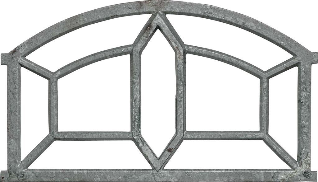 Fenster grau Stallfenster Eisenfenster Scheunenfenster Eisen 89cm Antik-Stil (o)