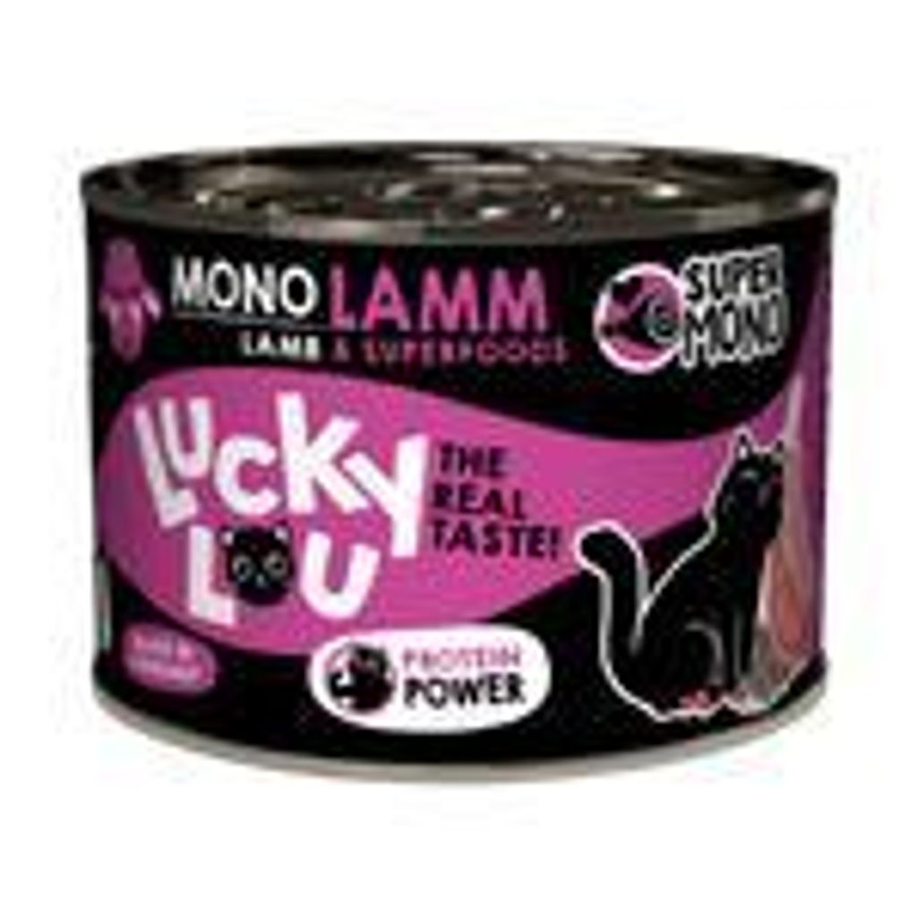 Lucky Lou SuperMono agneau Nourriture humide pour chats Image du produit 