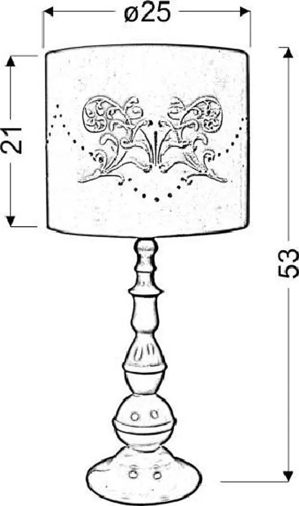 Lampe de table métal LANS blanche : solution éclairage stable E27 60W - 2