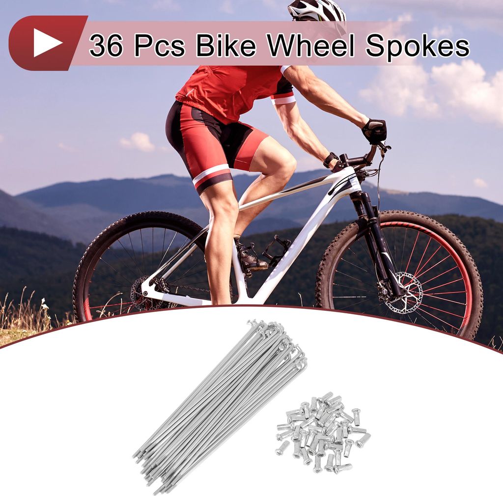 36 Satz 12G Fahrradspeichen 148mm Fahrradspeichen 45 Stahl Produktbild 
