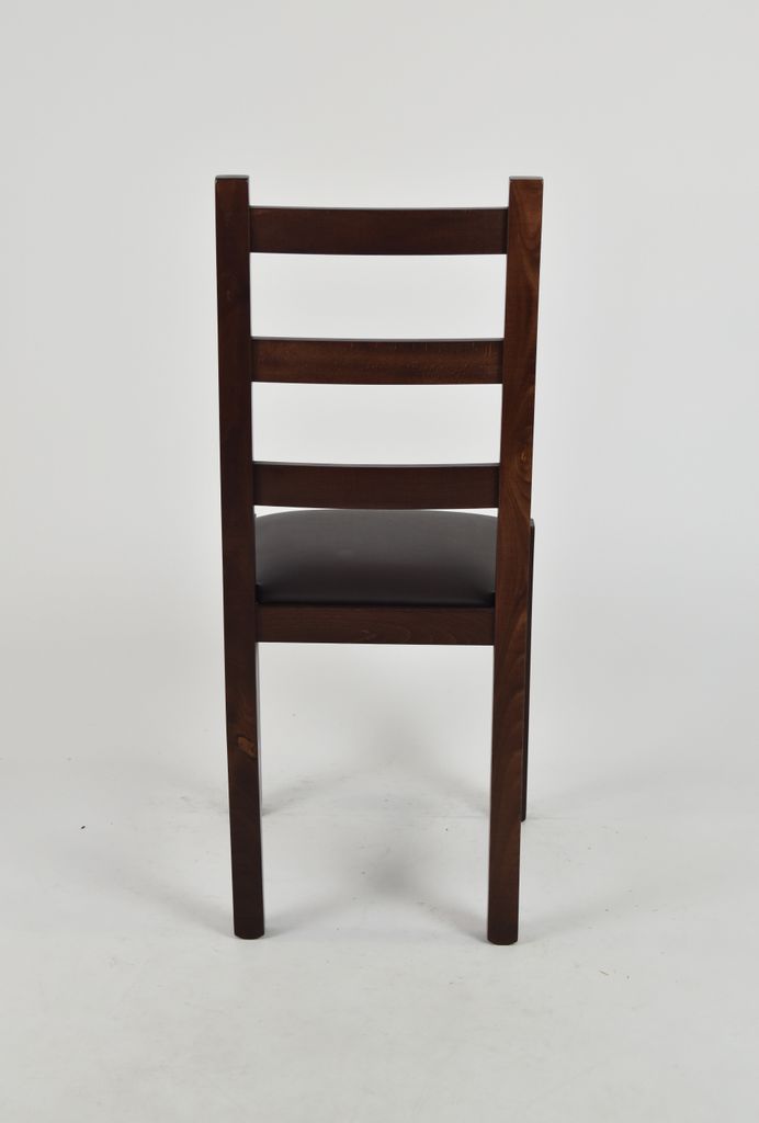t m c s Tommychairs - Stuhl RUSTICA für Küche und Esszimmer, robuste Struktur aus Buchenholz, in der Farbe Dunkles Nussbraun lackiert und gepolst...