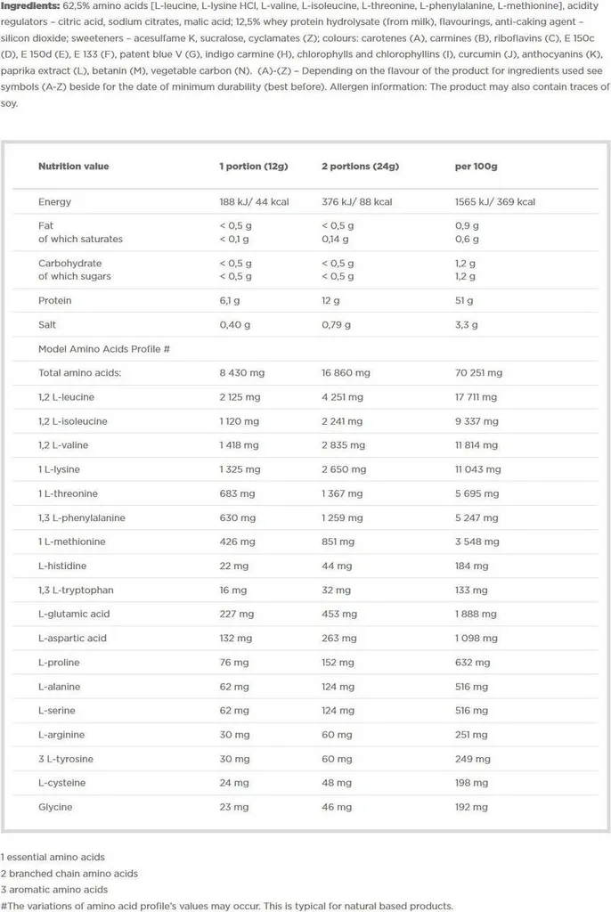 Stop aux Courbatures avec EAA Olimp Amino Xplode 520g Ice Tea Pêche - 8