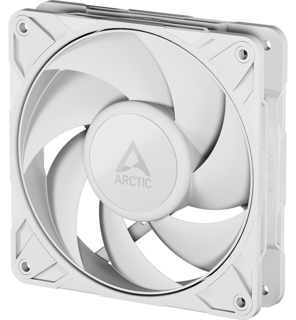 ARCTIC Freezer P12 Pro PST (Weiß) - 120 mm PWM-Lüfter mit Kabelsplitter, Ventilator, 12 cm, 131 m³/h, Weiß