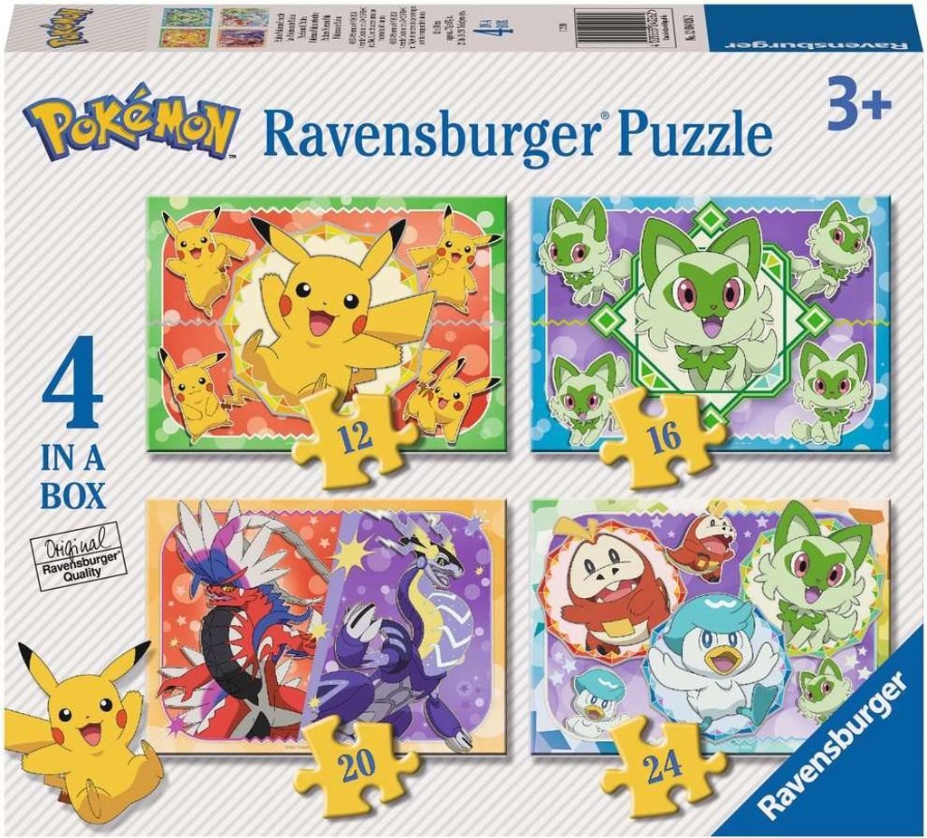 RAVENSBURGER Puzzle Pokémoni 4v1 (12, 16, 20, | Kaufland.cz