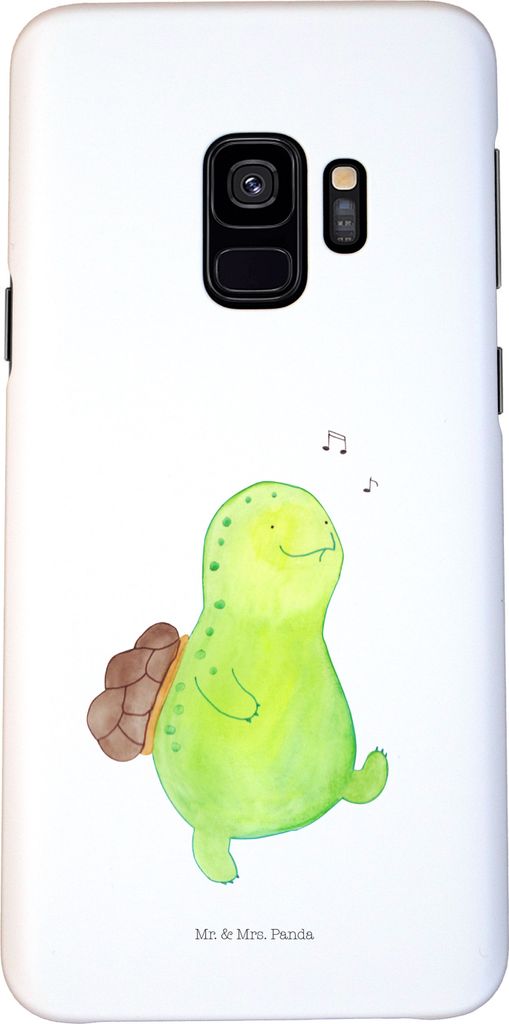 Mr. & Mrs. Panda Samsung Galaxy S9 Handyhülle Schildkröte Pfeifen - Weiß - Geschenk, Hülle, Fröhlich, Lebensfreude, Depression, Handy Schutzh...