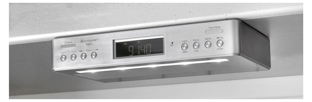 Soundmaster keukenradio voor onderbouw - zilver; model Productafbeelding 