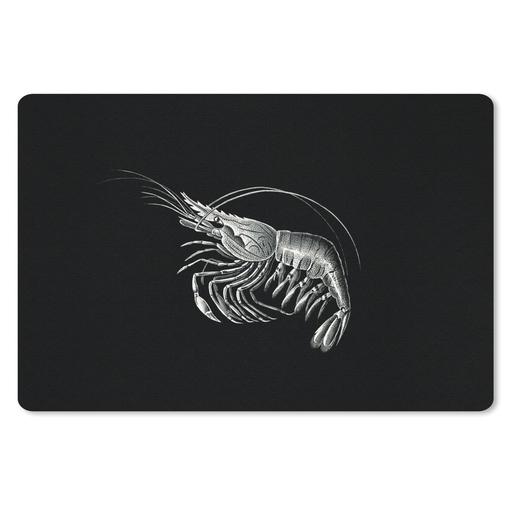 MuchoWow® Schreibtischunterlage Shrimps - Vintage - Ernst Produktbild 