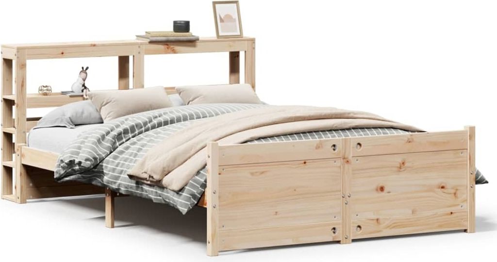 Bettgestell mit Kopfteil ohne Matratze 140x200 cm