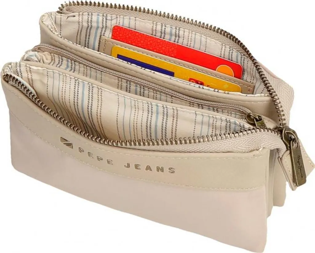 Pepe Jeans Morgan Beige - Portafoglio a tre scomparti, 7924333 - 5