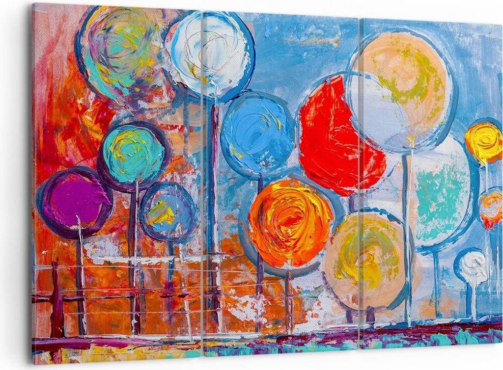 Bild auf Leinwand - Leinwandbild - Abstraktion modern - 105x70cm - Wand Bild - Wanddeko - Leinwanddruck - Bilder - Kunstdruck - Wanddekoration - Le...