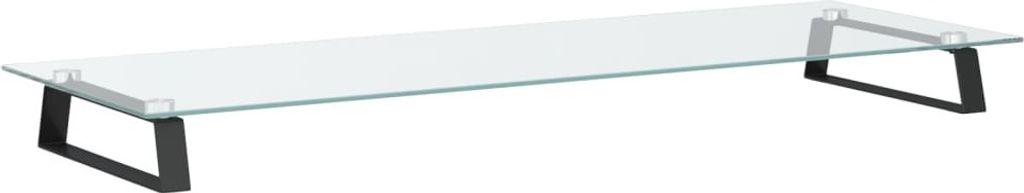 vidaXL Stojan na monitor čierny 100x35x8 cm z tvrdeného Obrázok produktu 