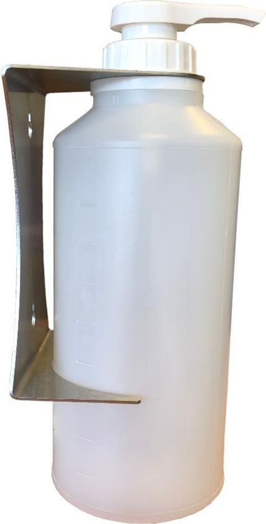 Desinfektionsspender 500ml mit Nachfüllbare Flasche Wandspender Edelstahl No.16