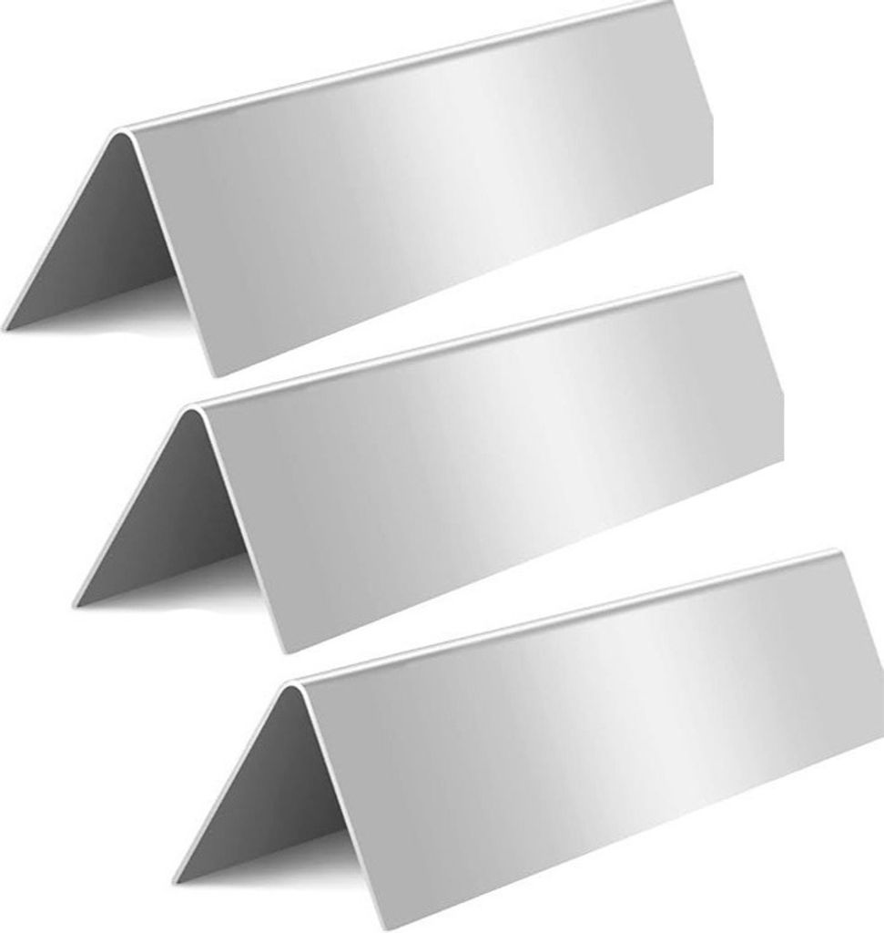 INF 3-teilige Grill-Hitzeschild-Ersatz für Weber Spirit 300 Serie - Silber