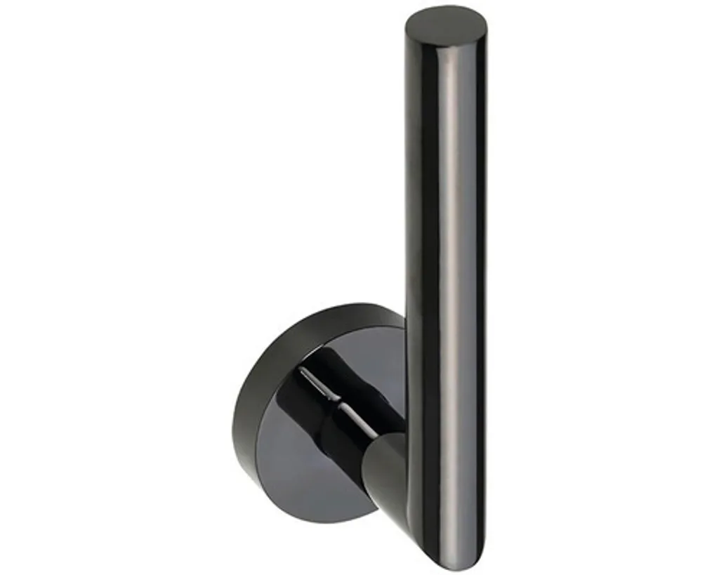 Distributeur papier toilette inox noir Bemeta HEMATIT anti-corrosion robuste