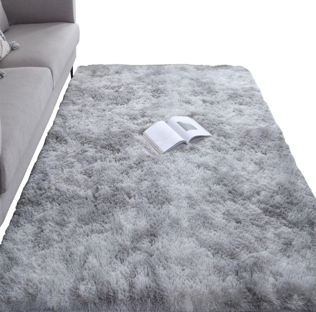 Tapis en peluche 120 x 170 cm, poils longs, rectangulaire, Image du produit 