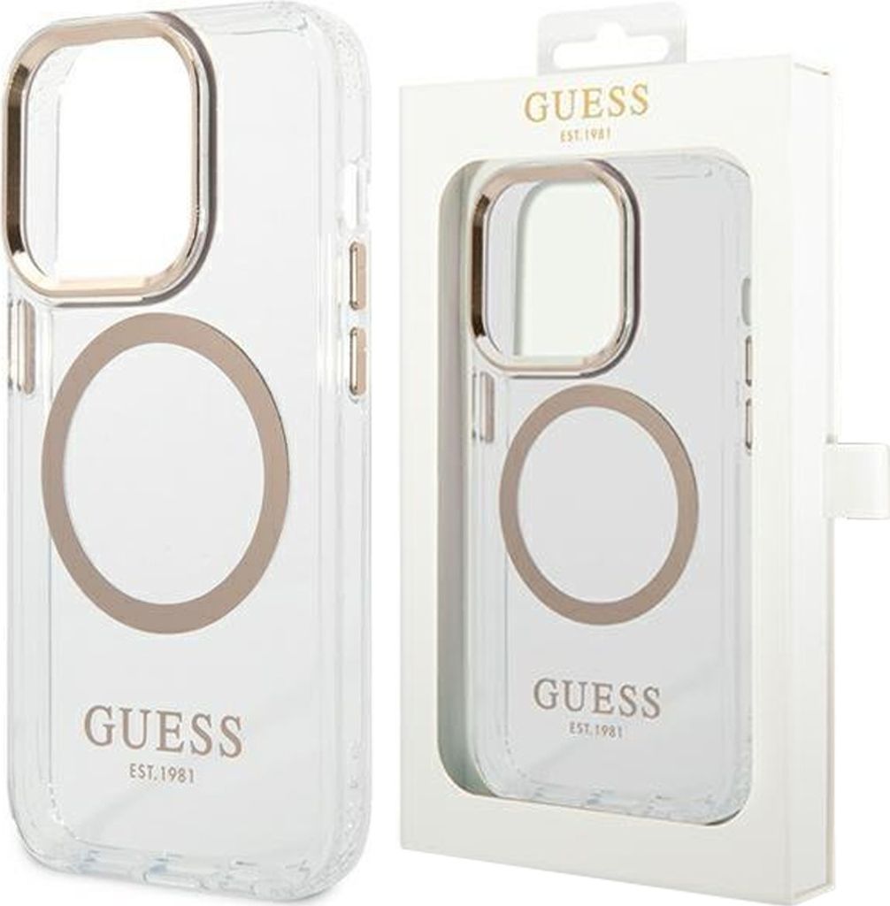 Guess GUHMP14LHTRMD iPhone 14 Pro 6,1 Zoll Gold/Gold Produktbild 