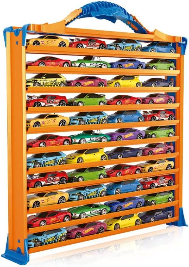 Hot Wheels Rack N' Track Autokoffer mit 44 Fächern