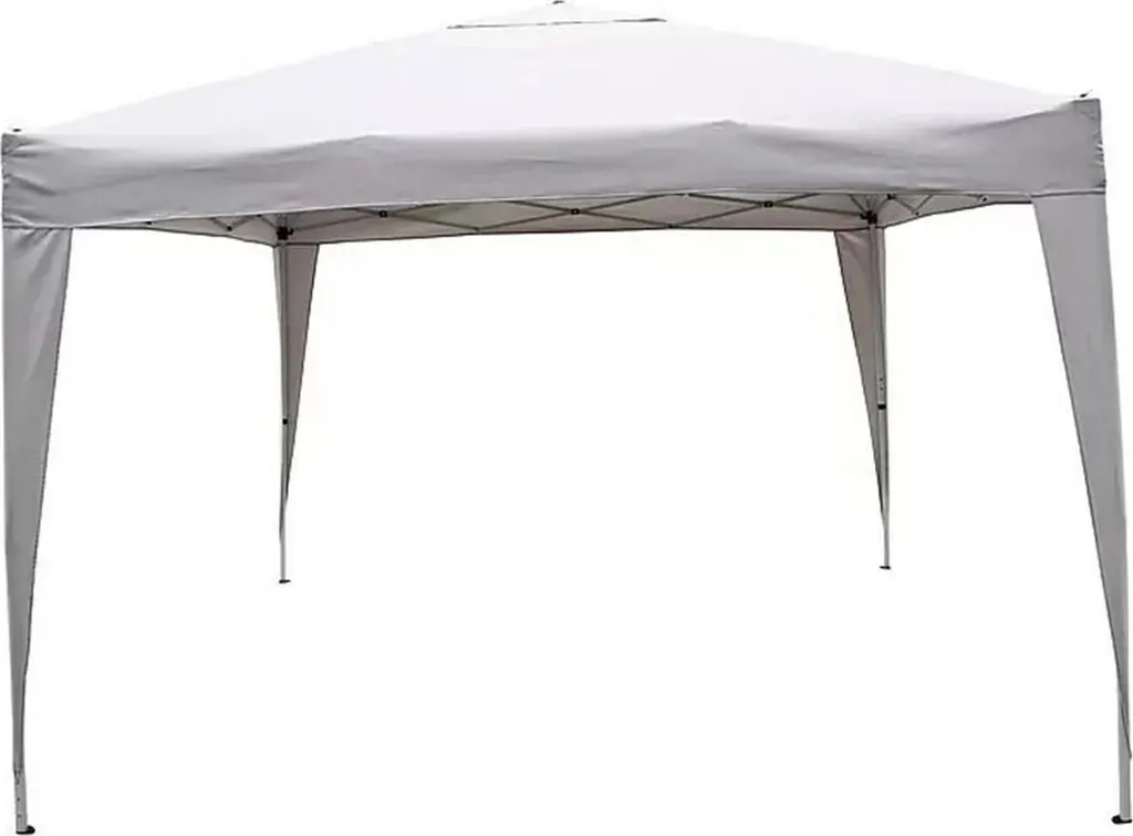 Tonnelle de jardin pliante 3x3m grise - Abri soleil pour repas extérieur