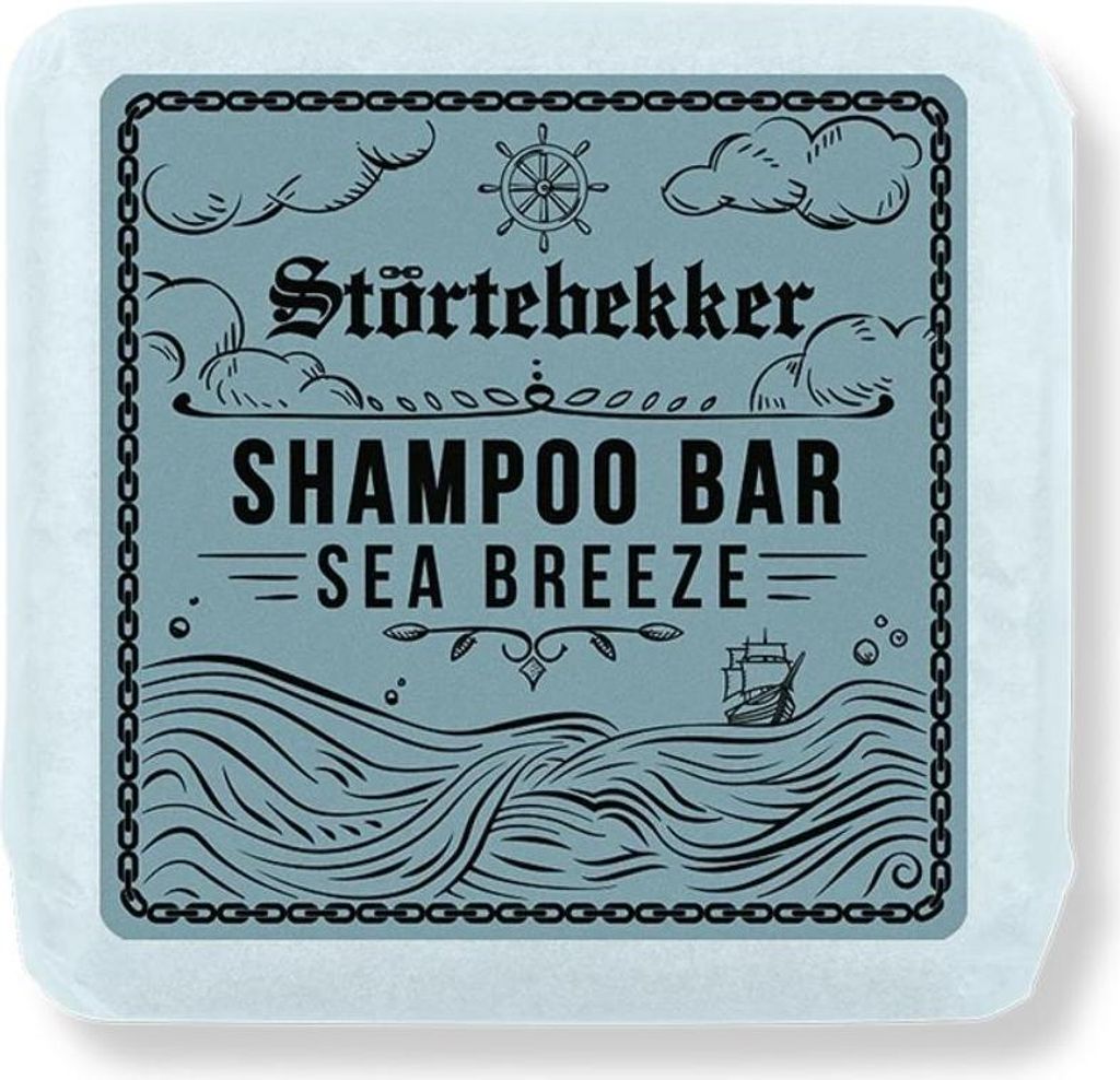 Störtebekker Festes Shampoo Sea Breeze - Handgefertigtes, veganes Shampoo für Herren & Damen - Wohlduftende Duschpflege für Haut und Haar
