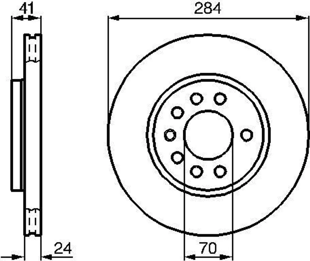 2 Disques de frein BOSCH 0986478717 pour OPEL Calibra A et Vectra A CC