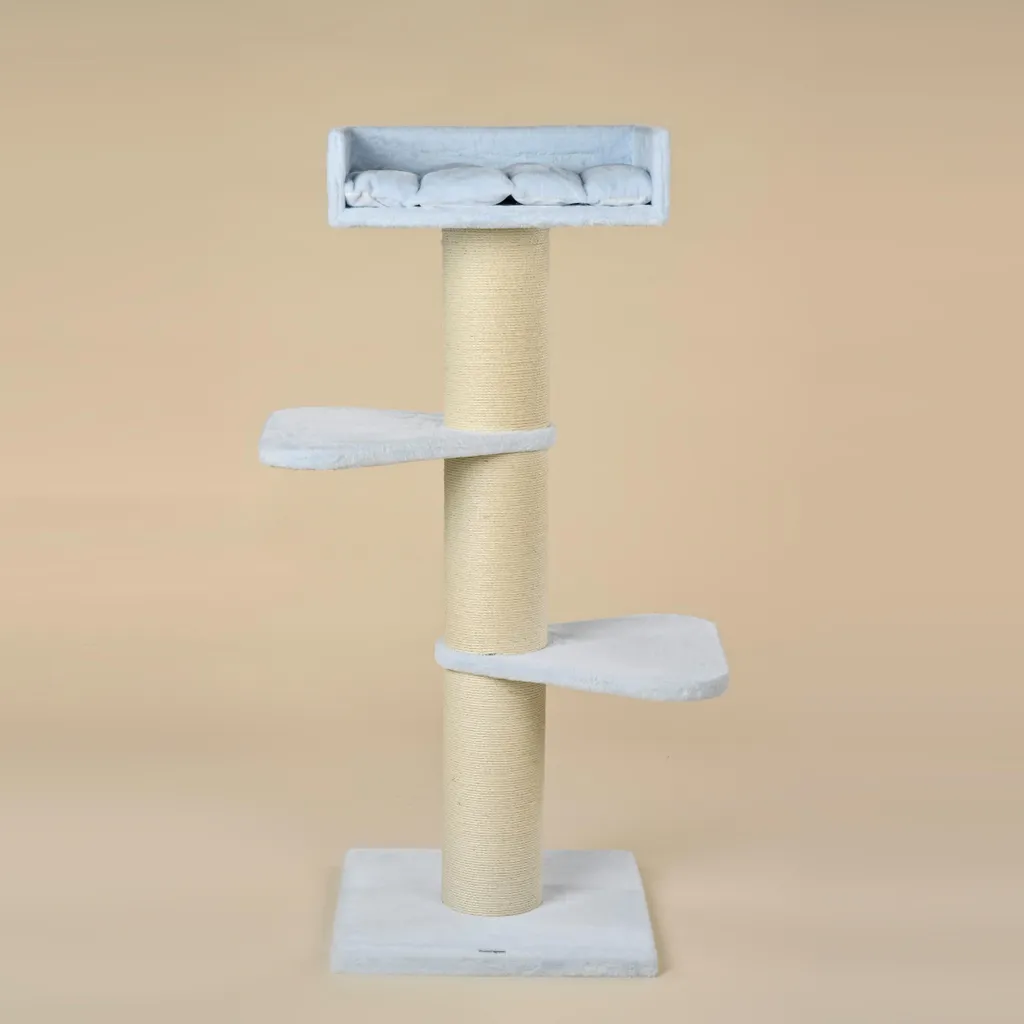 Grand arbre à chat stable pour grands chats - Royalty 158cm Bleu Teddy