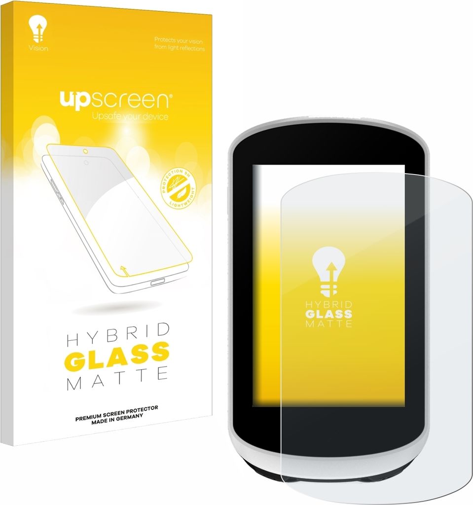 upscreen Entspiegelungs Schutzglas für Garmin Edge Explore 2 Schutzfolie Panzer Folie Glas Display Schutz matt