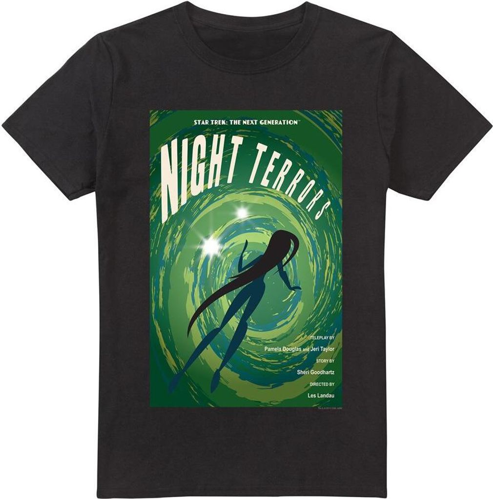 Star Trek - "The Next Generation Season 4 Episode 17" T-Shirt für Herren TV5325 (S) (Schwarz)