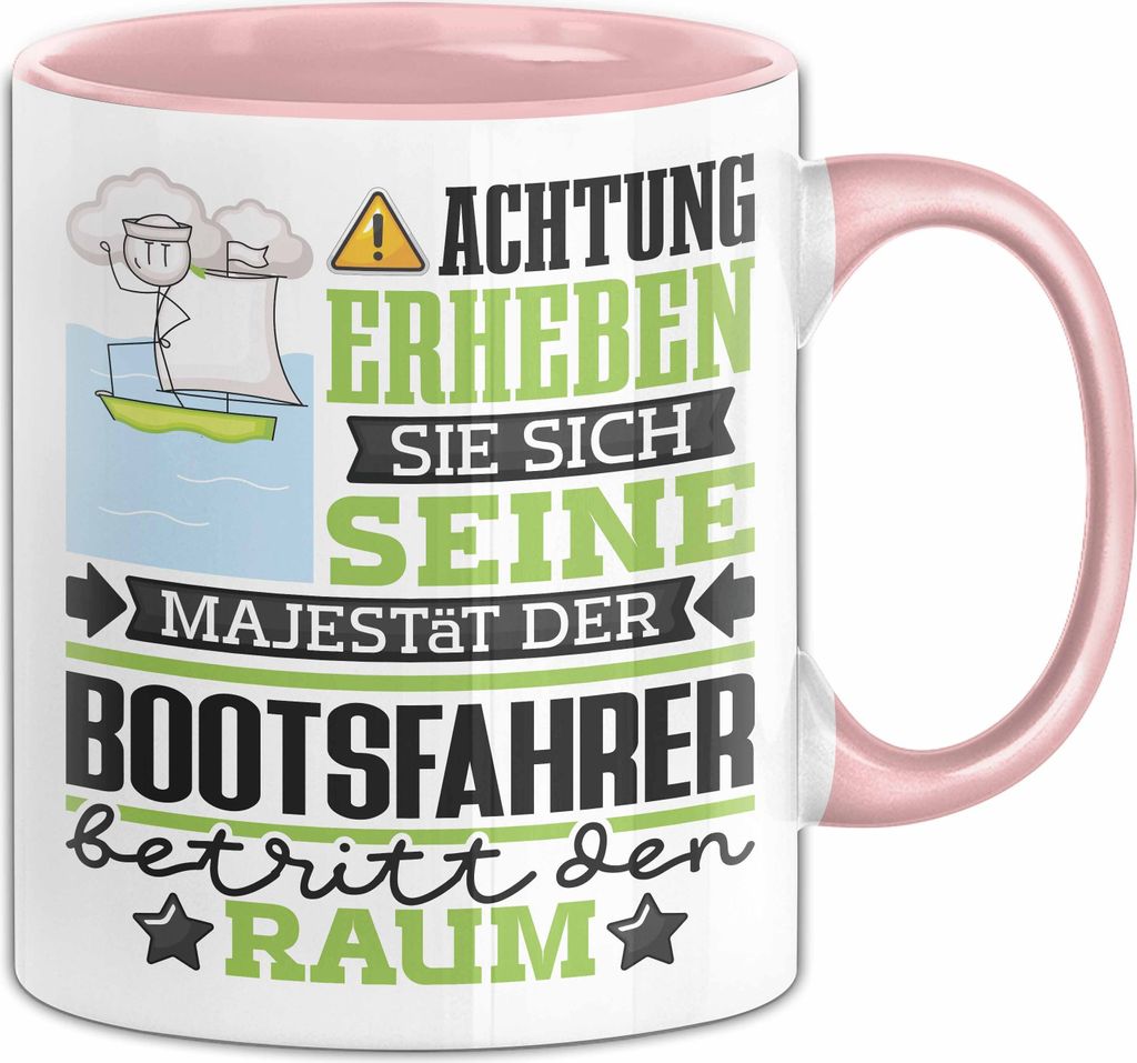Bootsfahrer Geschenk Tasse Lustiger Spruch Erheben Sie Sich Produktbild 