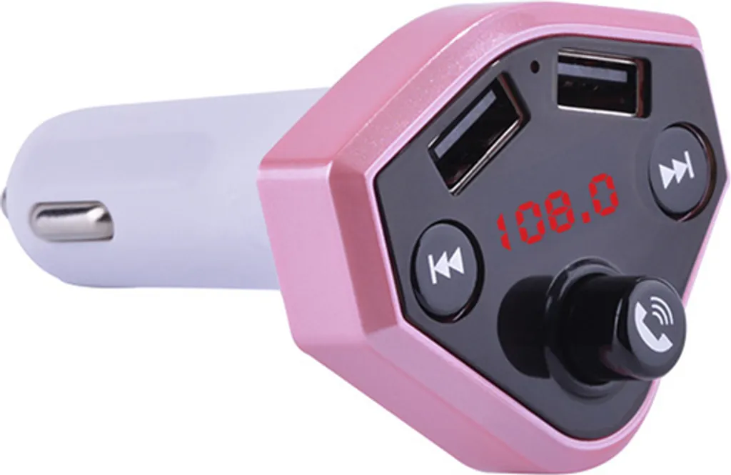 Adattatore Auto B4 Bluetooth Rose Gold - Caricatore USB per la Famiglia