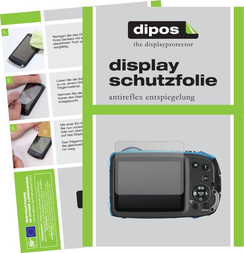 6x Schutzfolie für Fujifilm FinePix XP130 matt Displayschutzfolie Folie Display
