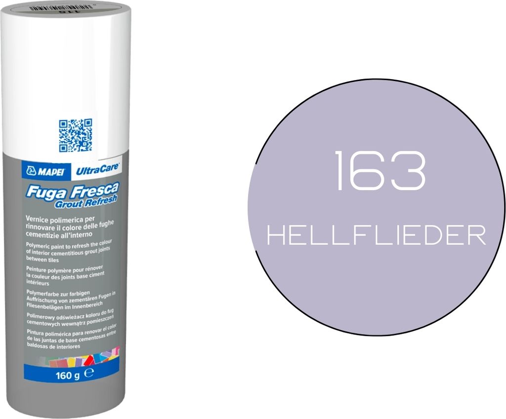 A product shot of a spray can and a color swatch.