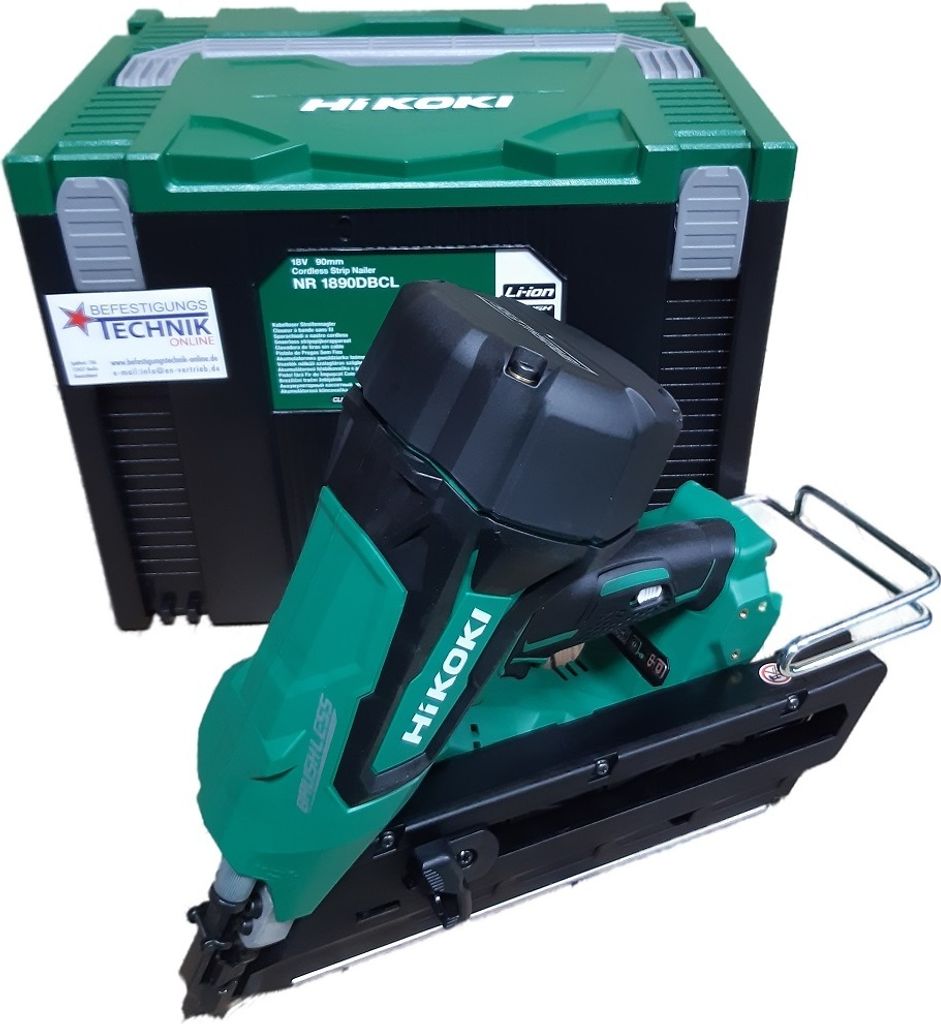 34° HiKoki 18V Basic Akku Nagler Streifennagler 50-90mm NR1890DBCLW3Z BG-Bau HSC