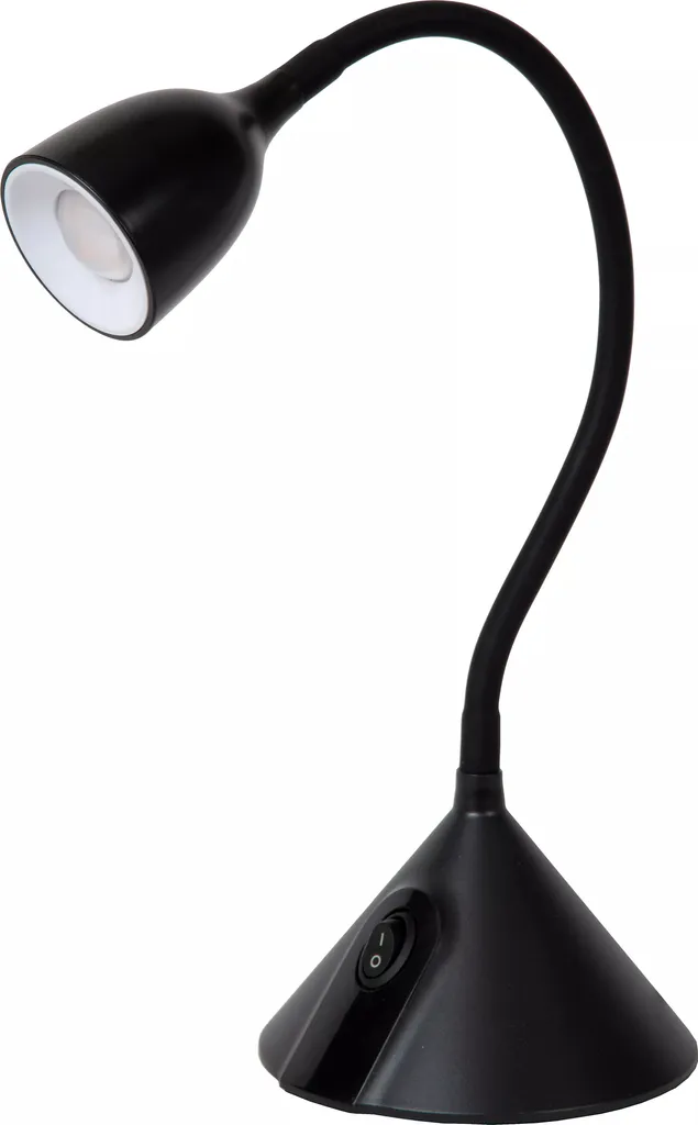 Milo Lucide LED 3.2W Lampada Nera Regolabile - Design Moderno per Studio