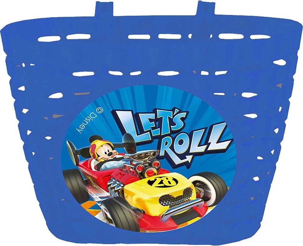 Tataway Disney Mickey Mouse Kinder-Fahrradkorb, blauer Kunststoff