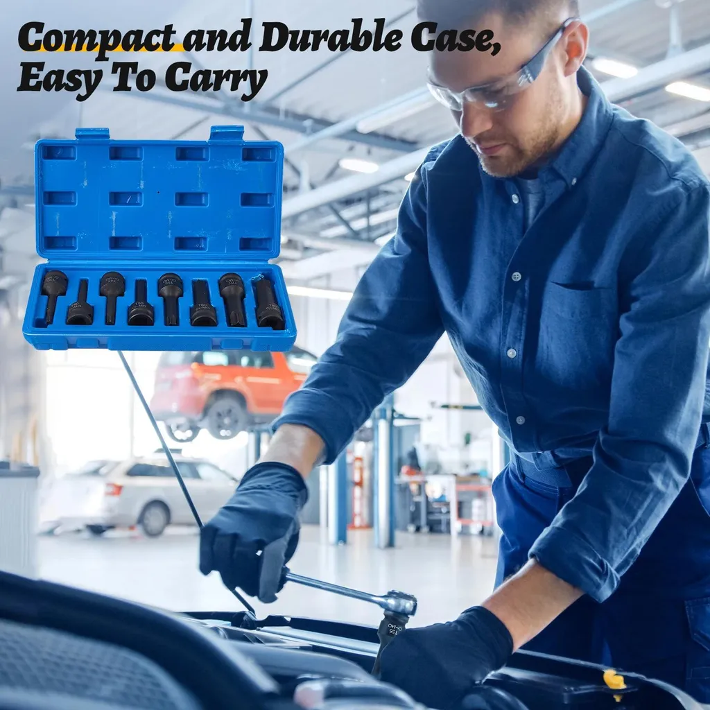 Coffret de douilles Torx pour réparation automobile - Outillage robuste - 2