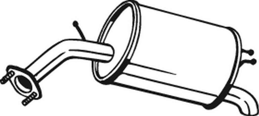 BOSAL 128-007 Endschalldämpfer