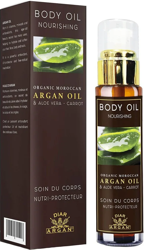 Huile d'argan pure aloe vera et carotte effet bonne mine en 50 ml