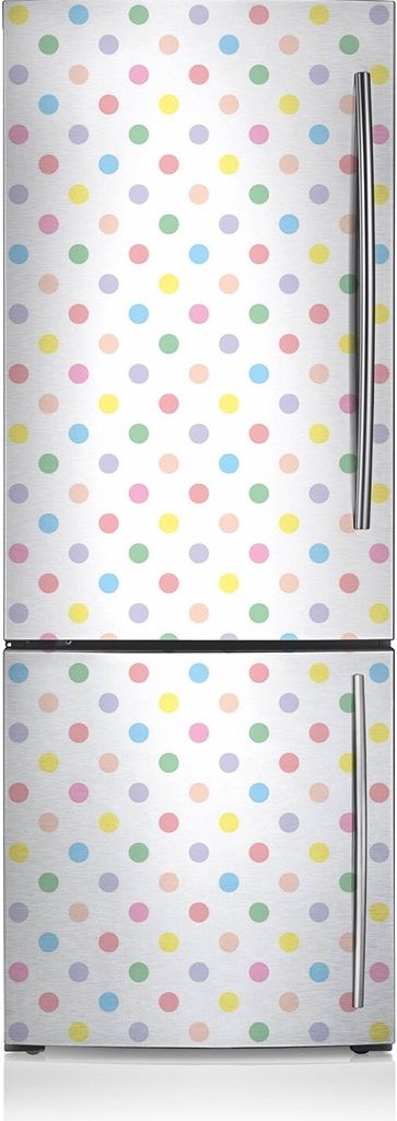Kühlschrankmagne Kühlschrank Aufkleber Magnetfolie Dekoration 60x190 cm - Farbige Punkte