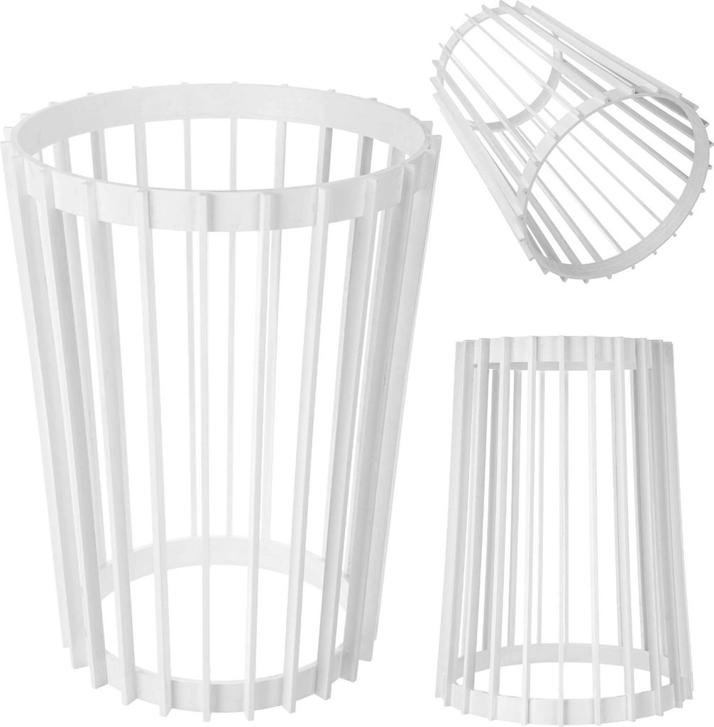 KADAX Doppelseitiger Blumenständer 40 cm Weiß