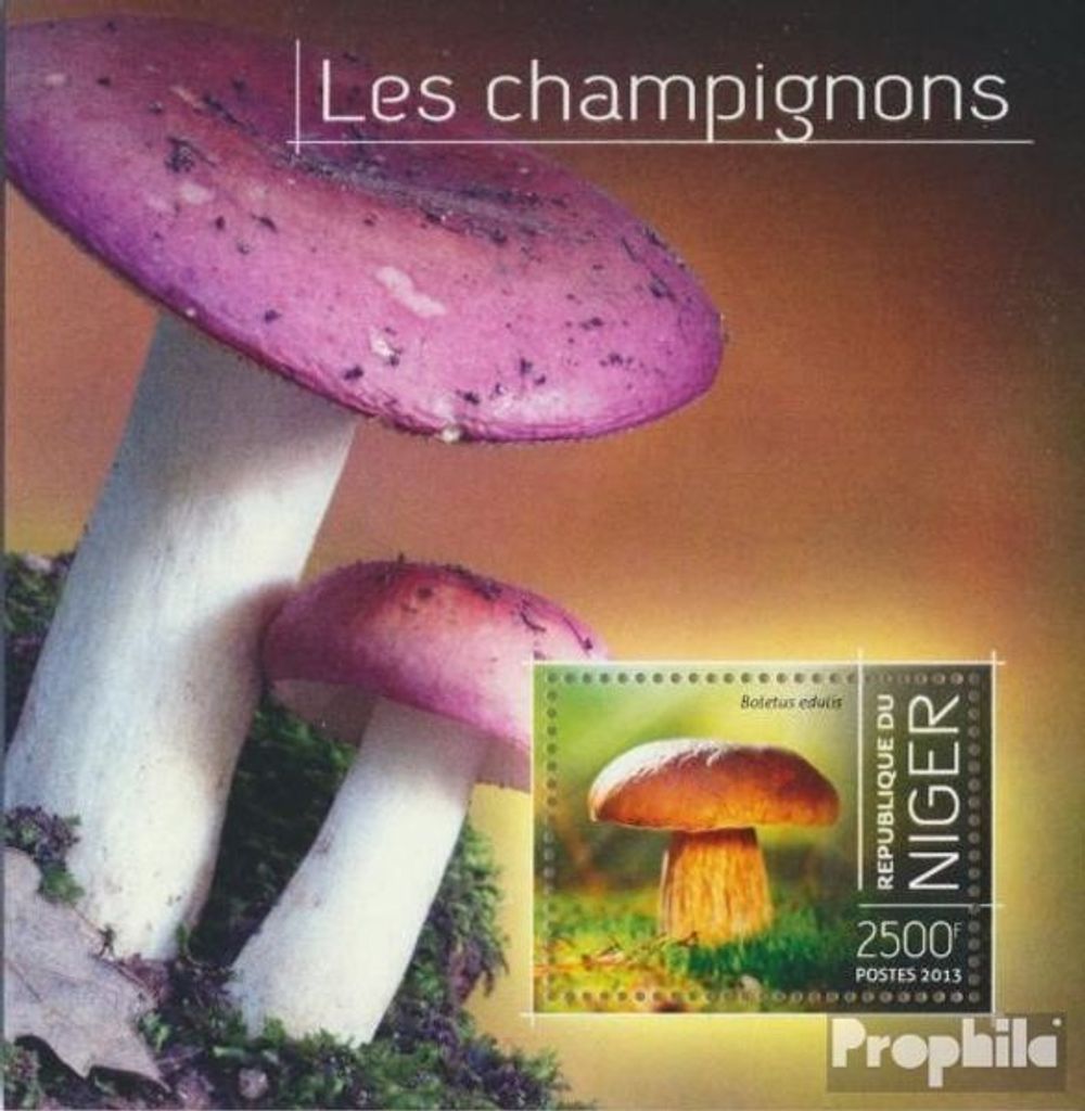 Briefmarken Niger 2013 Mi Block 247 (kompl. Ausg.) postfrisch Pilze