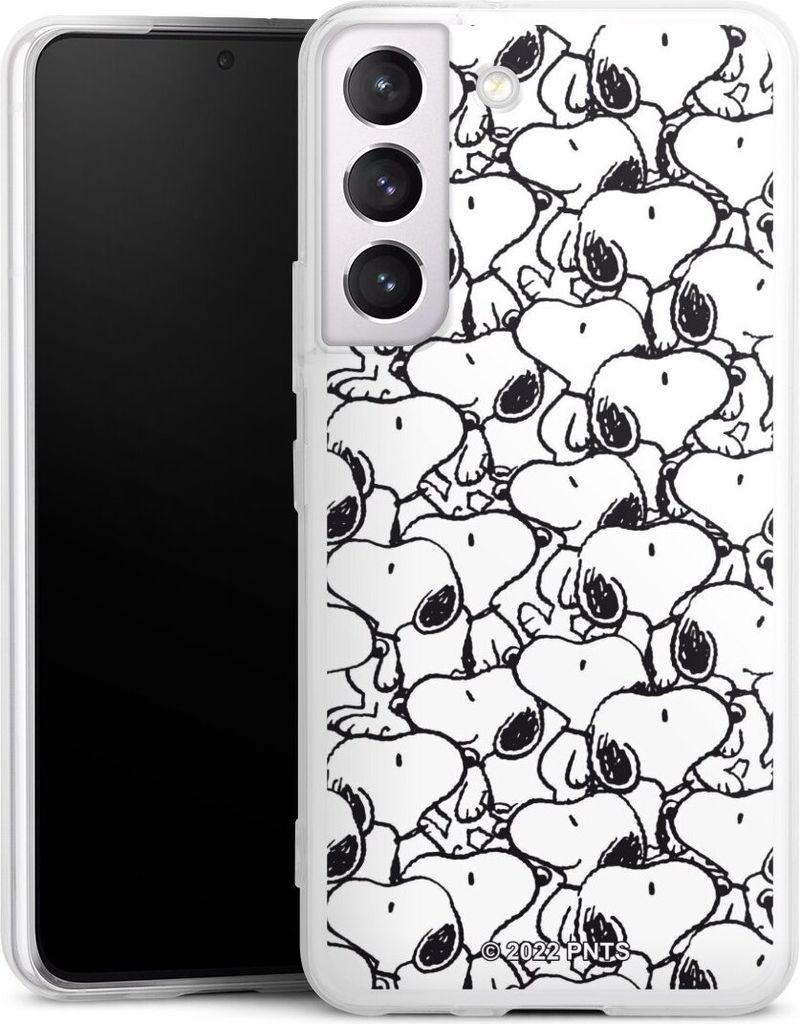 DeinDesign Slim Hülle für Samsung Galaxy S22 Silikon Case Ultra Dünn Handyhülle Muster Peanuts Snoopy