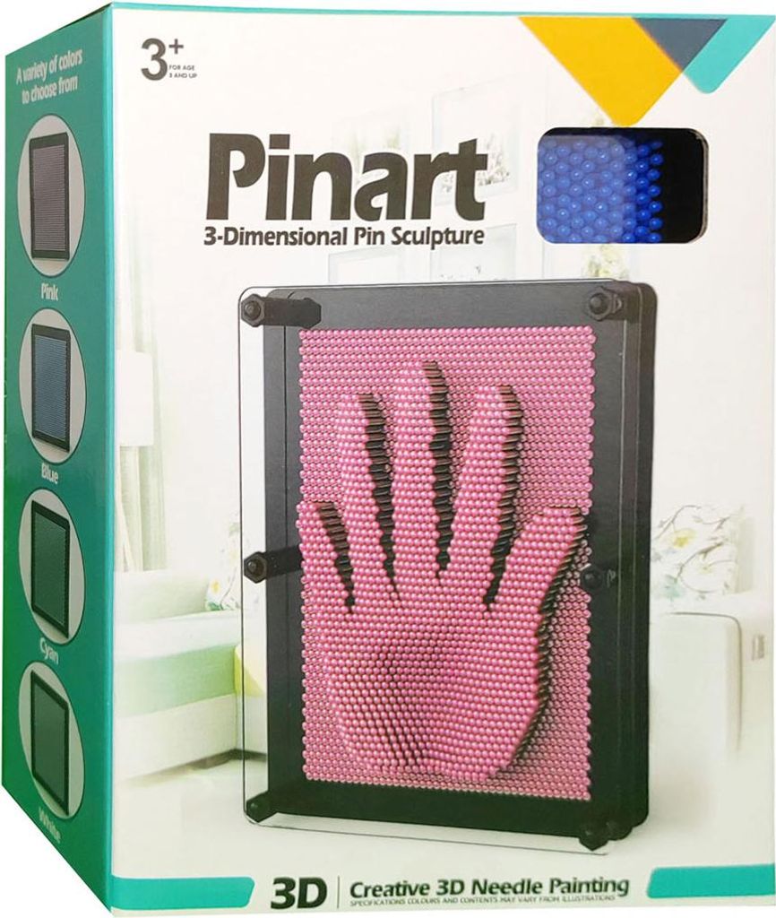 Spijkerkunst Spielzeug blau kreativer Rahmen mit Stiften