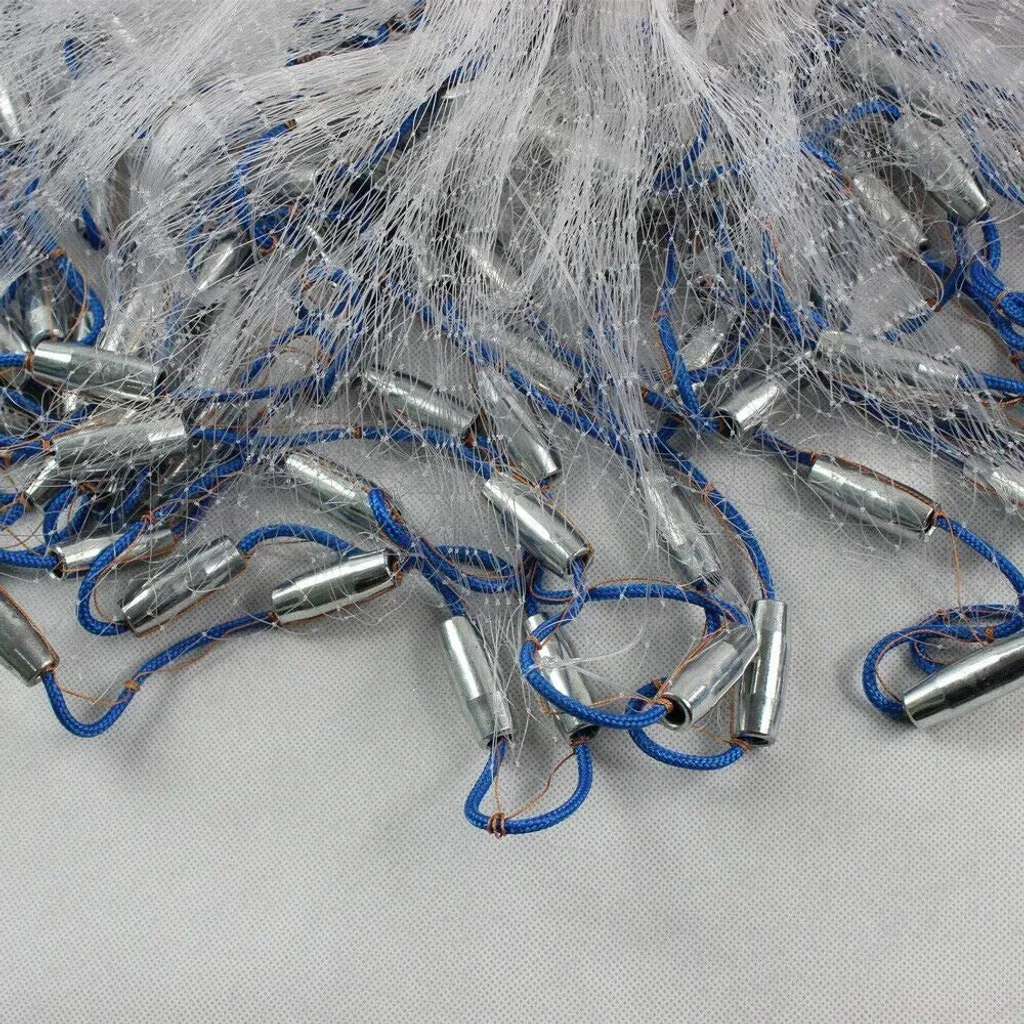 Filet de pêche multifilament 5.4m avec lestage en plomb pour lancer rapide - 4